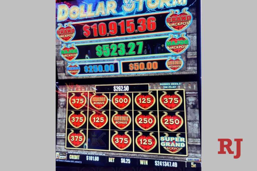 $241K slots jackpot hits in southwest Las Vegas Valley