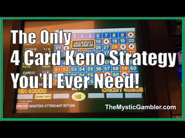 Four-Card Keno Strategy