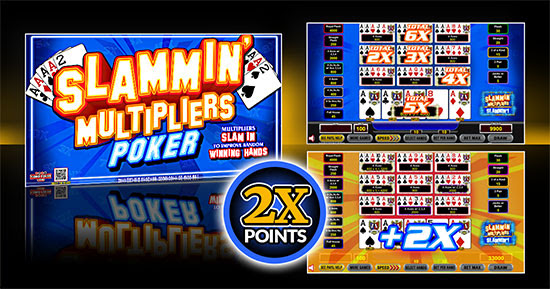 Slammin' Multipliers video poker at TheMysticGambler.com