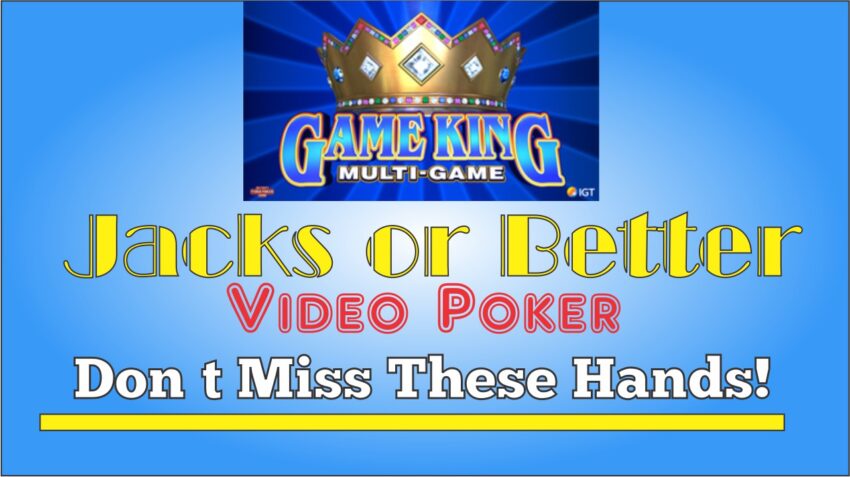 Missed hands in Jacks or Better video poker