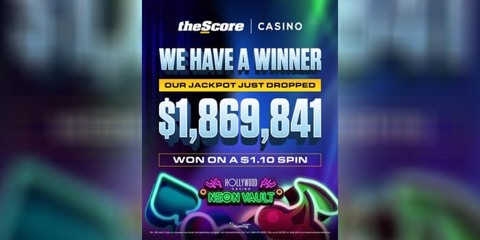 TheScore Casino Player Wins $1.4M Jackpot on $0.80 Bet