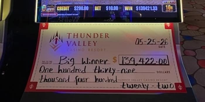 Thunder Valley Casino Resort Awards $140K Jackpot on Memorial Day
